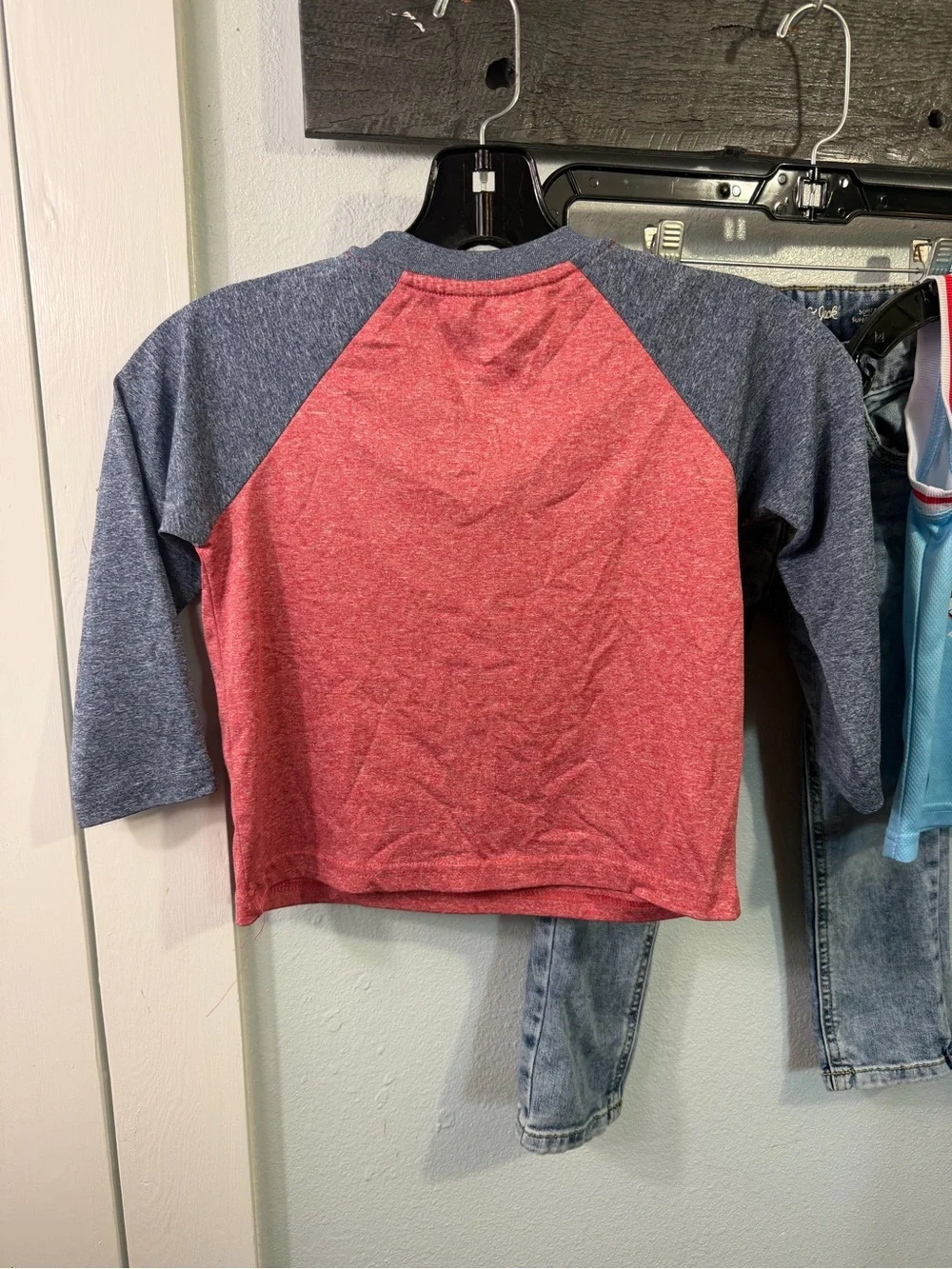 2 Jean & Shirt sets Marvel Blue and Red Mickey Basketball Tank Top for Kids